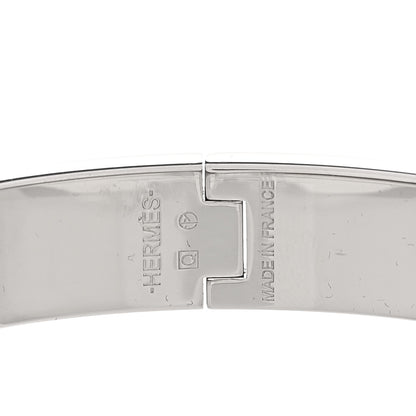 Hermes Narrow Enamel Clic Clac H Bracelet GM Bleu Profond 3 of 4