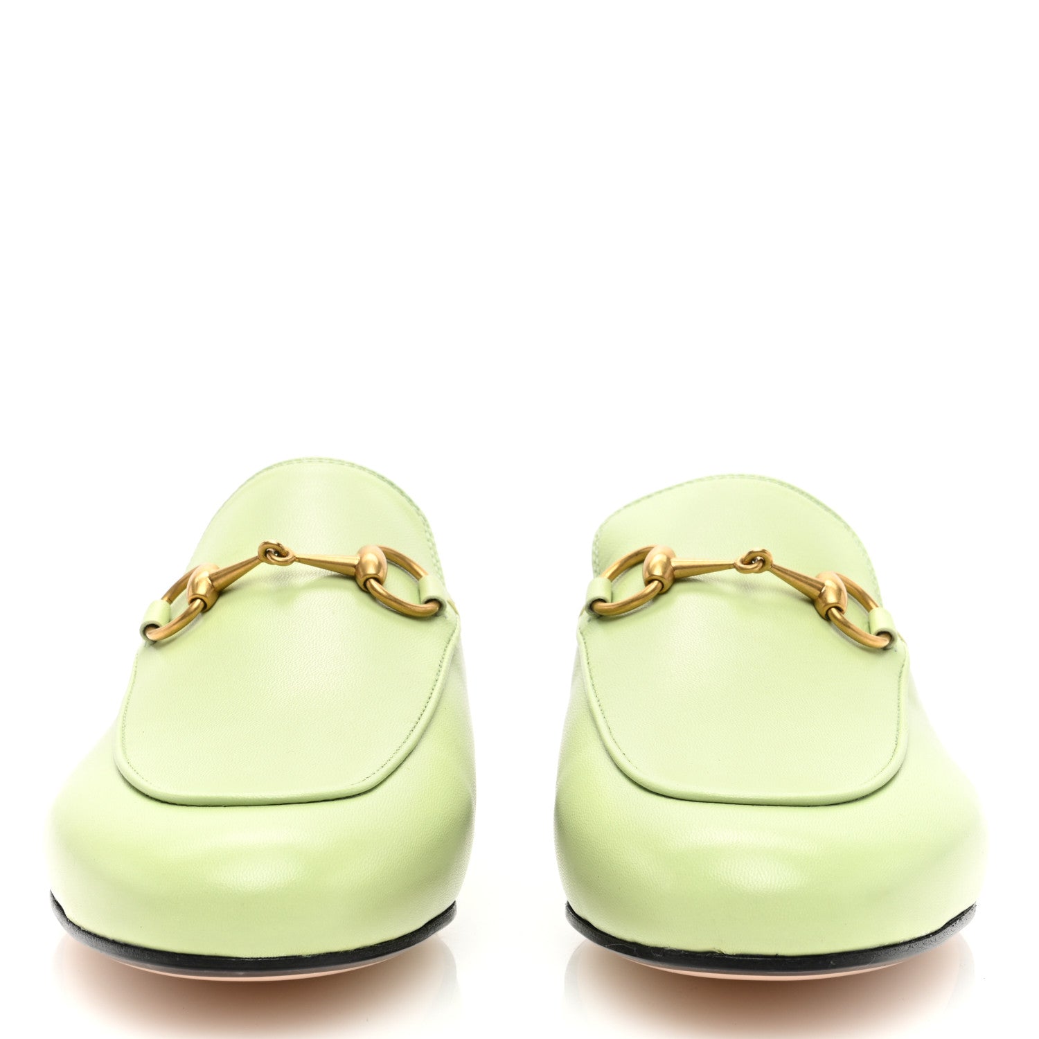 Gucci Malaga Kid Womens Princetown Slippers 37 Pistachio Green 2 of 6