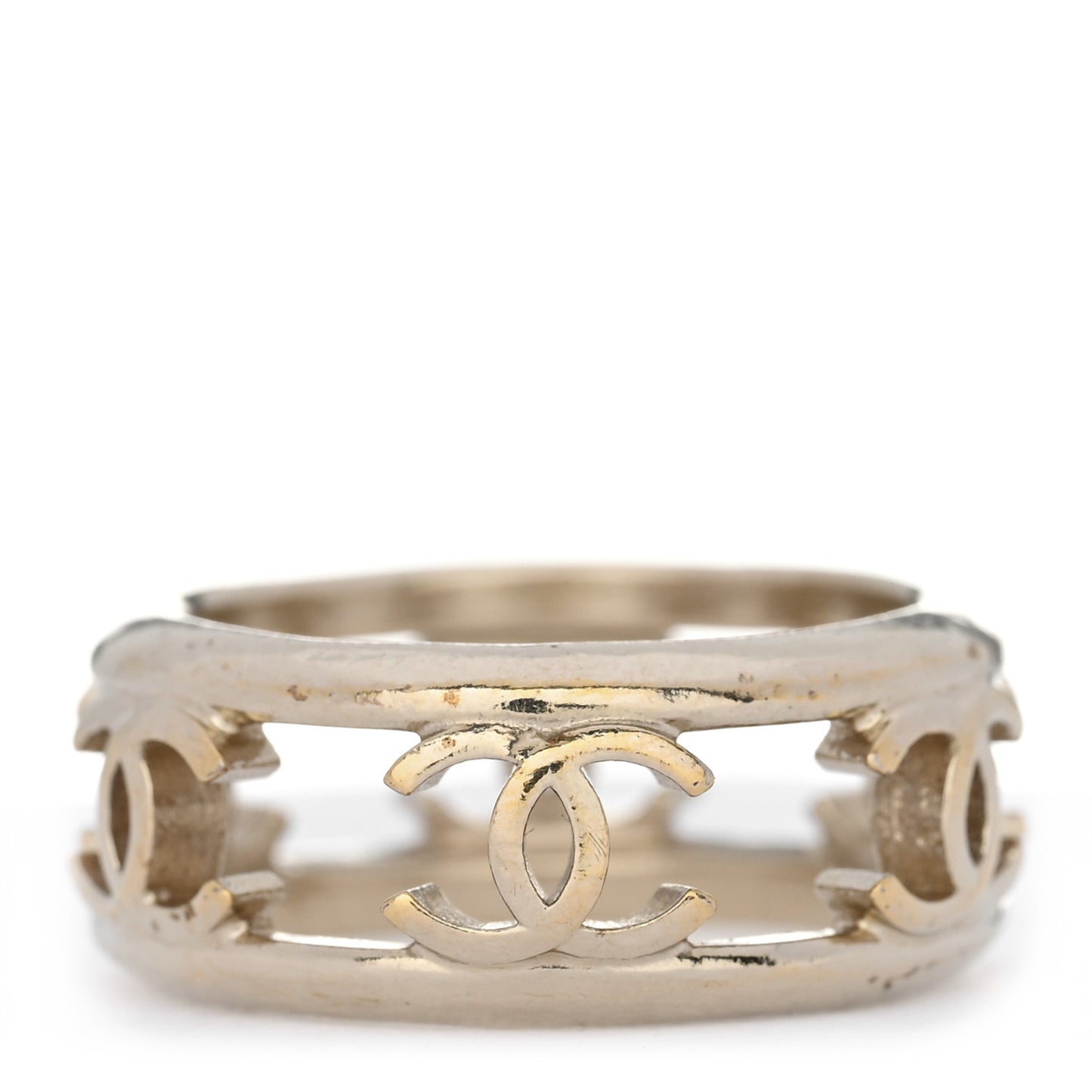 Metal Chain CC Ring 6.25 53 Golden