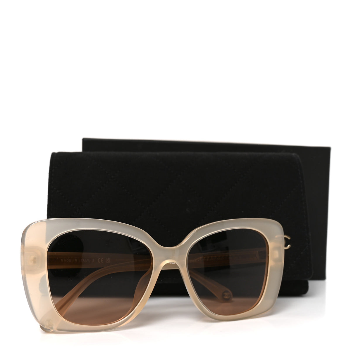 Chanel Acetate Rectangle Sunglasses 5504 Dark Beige 7 of 7