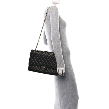 Chanel Caviar Maxi Single Flap Black 2 of 11