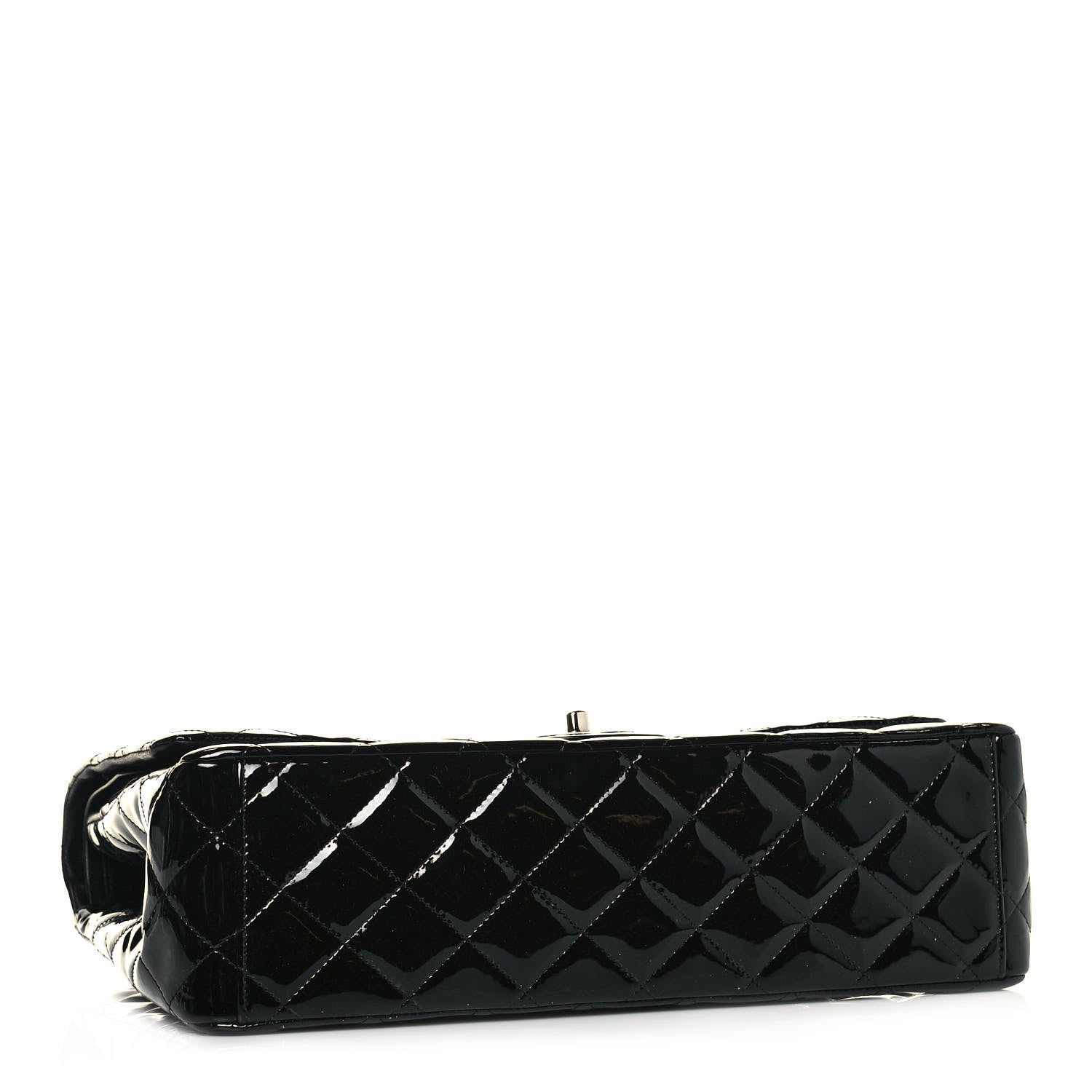 Chanel Patent Quilted Maxi Double Flap Black 4 of 14