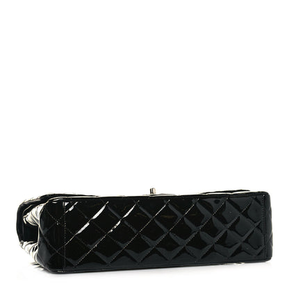 Chanel Patent Quilted Maxi Double Flap Black 4 of 14