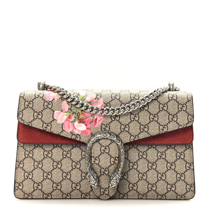Gucci GG Supreme Monogram Blooms Small Dionysus Shoulder Bag Beige Multicolor Dry Rose 1 of 9