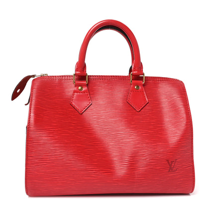 Louis Vuitton Epi Speedy 25 Castillan Red 1 of 10
