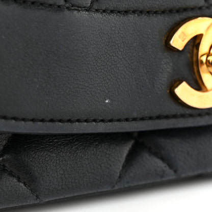Chanel Lambskin Quilted Medium Single Flap Black 15 of 15
