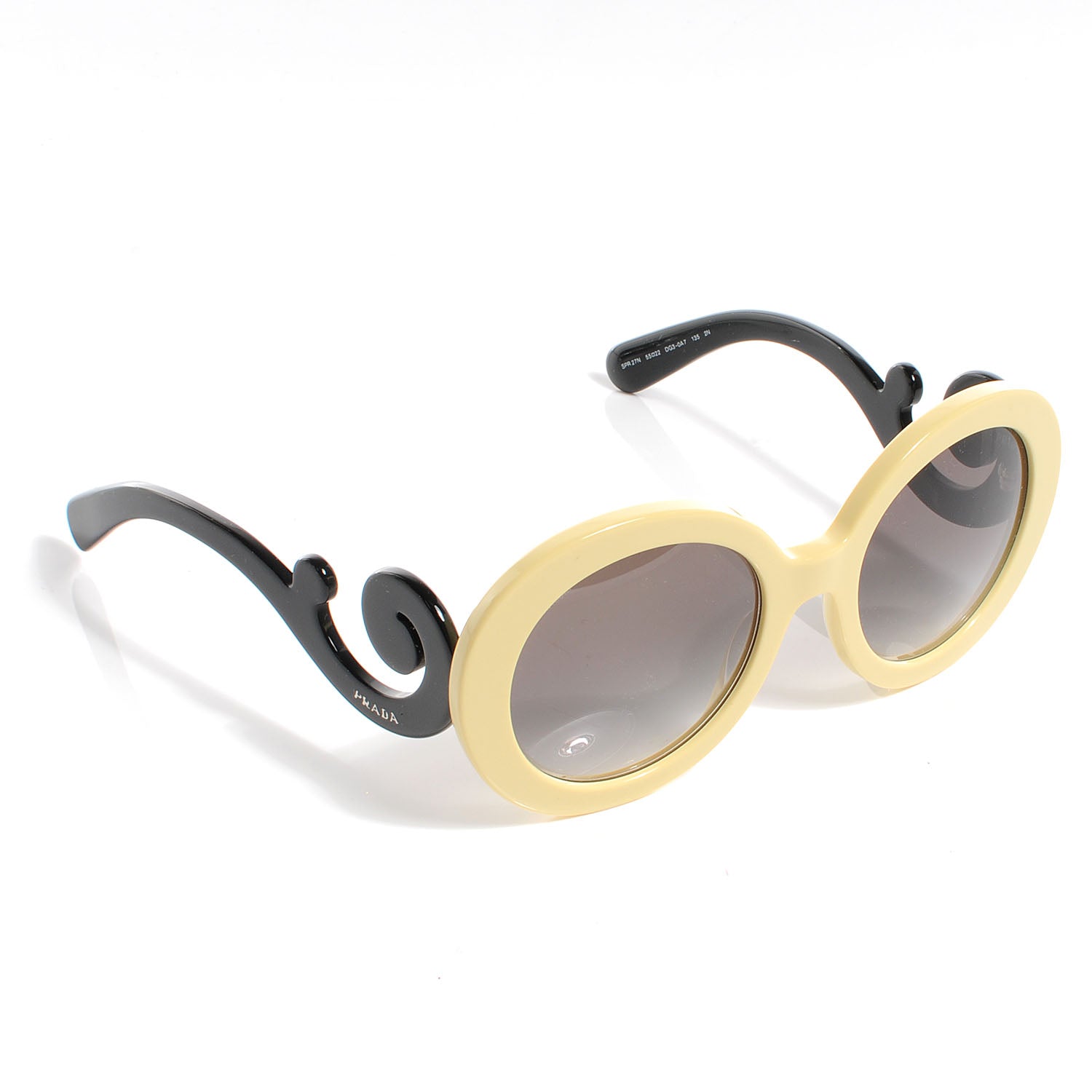 Prada Sunglasses SPR 27N Black Yellow | 3 of 5