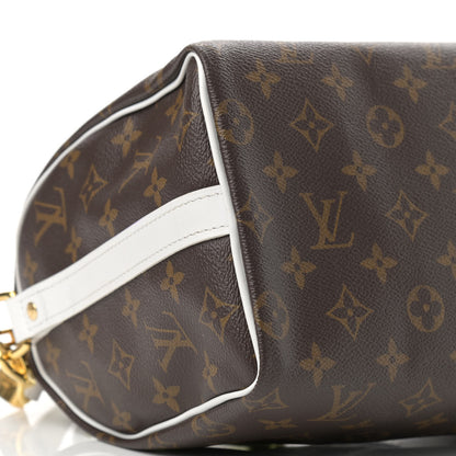 Louis Vuitton Monogram LV Match Speedy Bandouliere 25 White 9 of 13