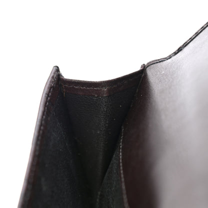 Gucci Guccissima Margaux Calfskin Metal Bar Continental Flap Wallet Chocolate 18 of 23