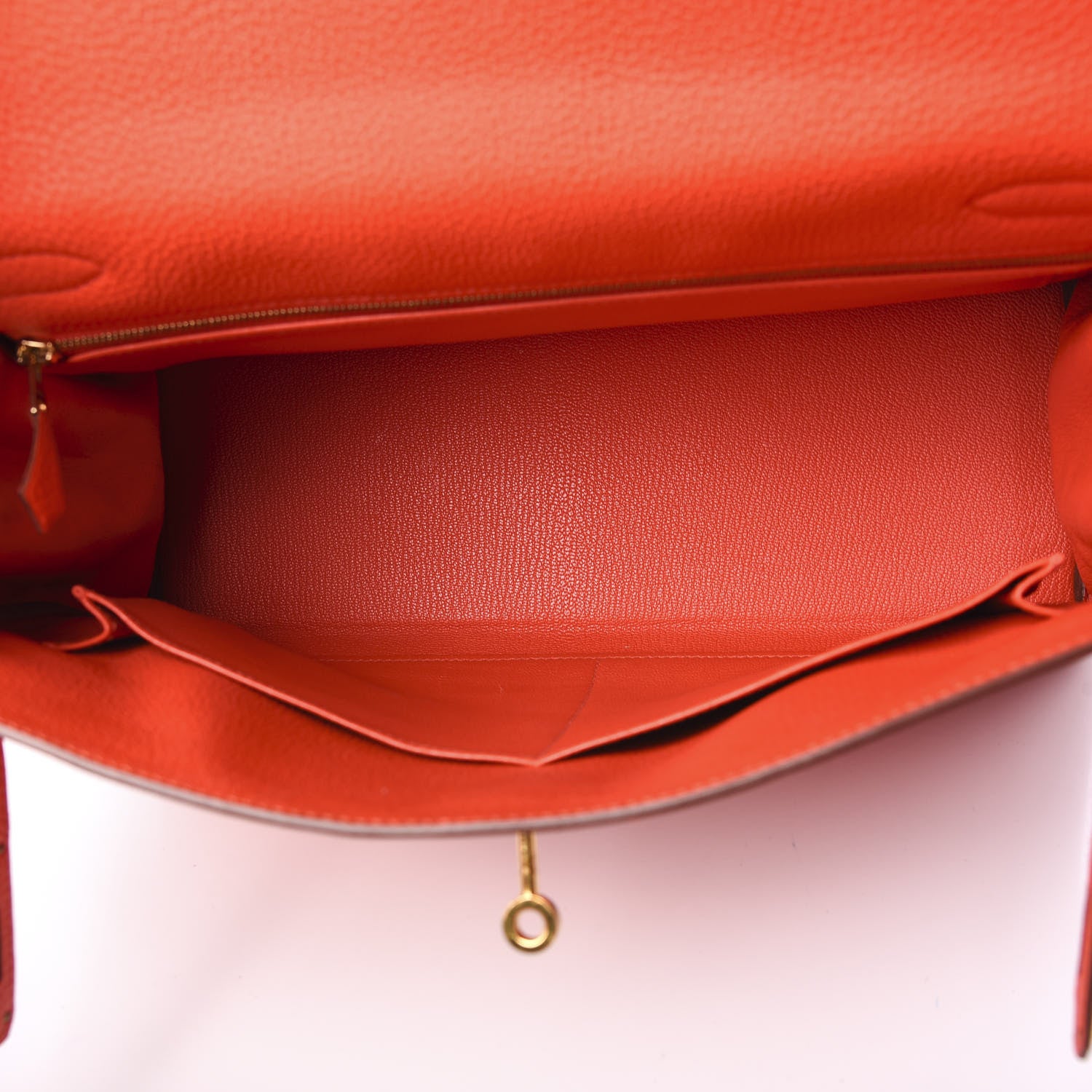 Hermes Togo Kelly Retourne 32 Capucine 4 of 10