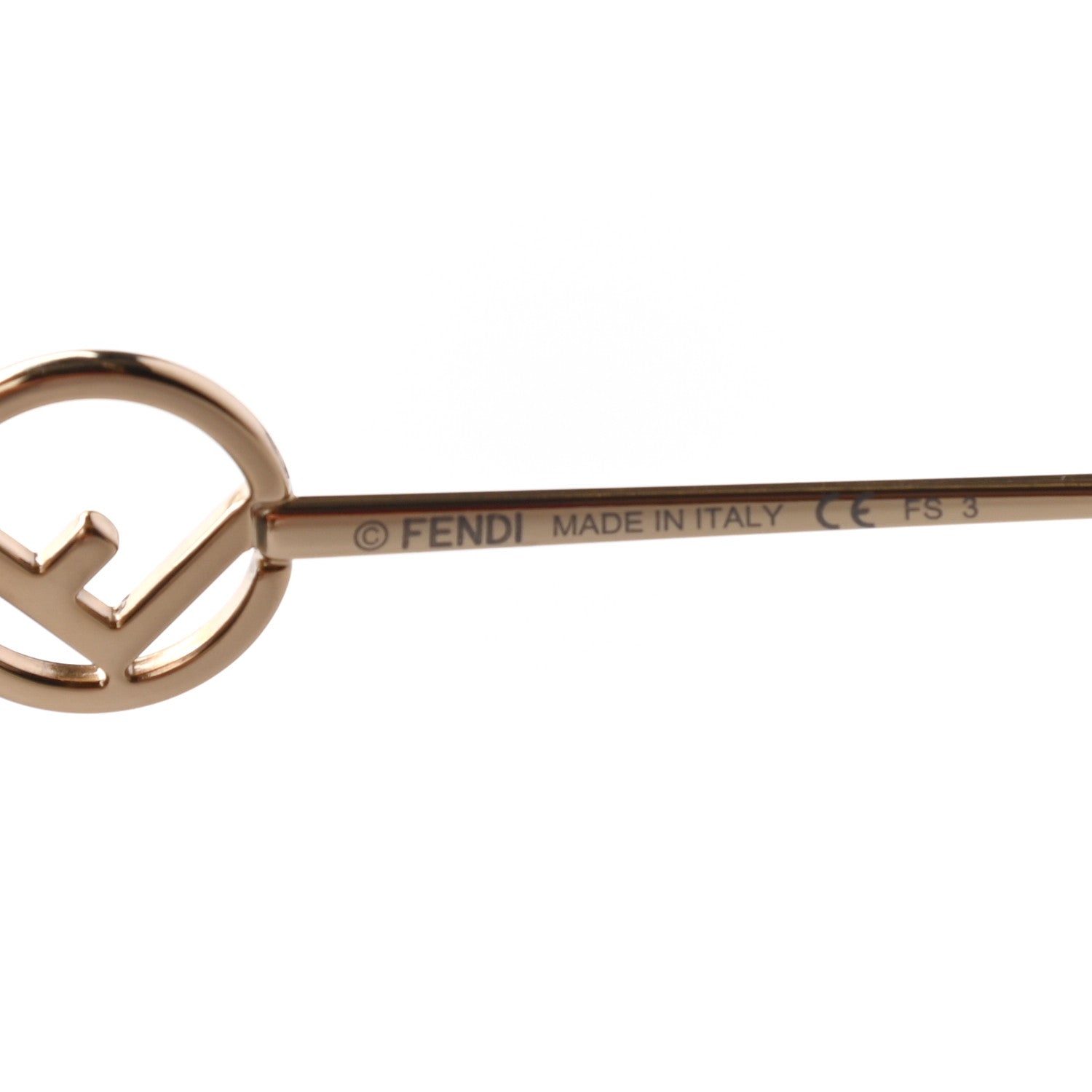 Fendi Metal F is Fendi Sunglasses FF 0323/S Gold 6 of 7