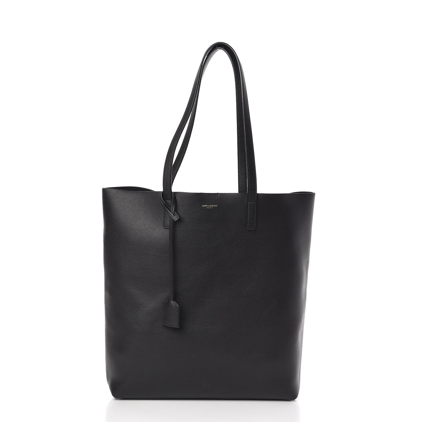 Calfskin Medium Shopping Tote Black