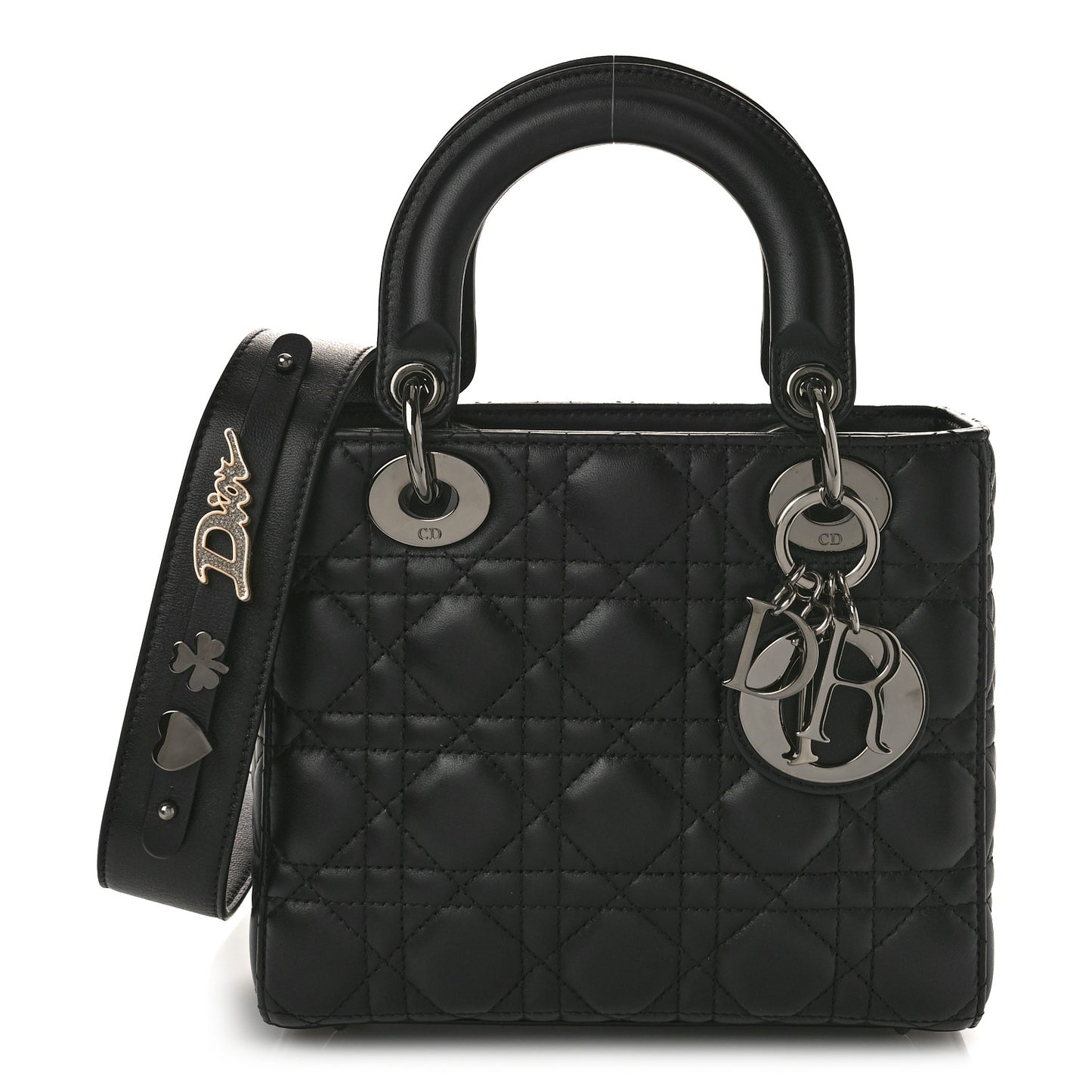 Lambskin Cannage Small My ABCDior Lady Dior Black