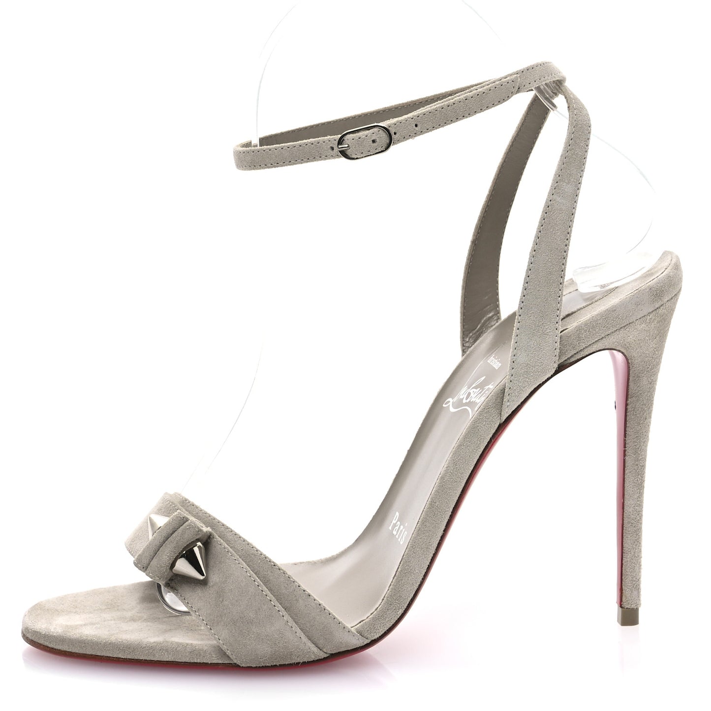 Veau Velours Umberta 100 Sandals 37 Grey