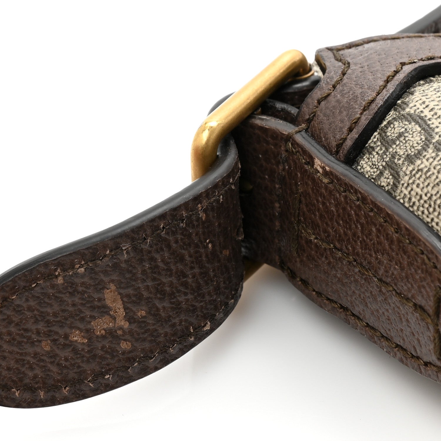 Gucci GG Supreme Monogram Web Small Ophidia Half Moon Hobo Brown 11 of 11