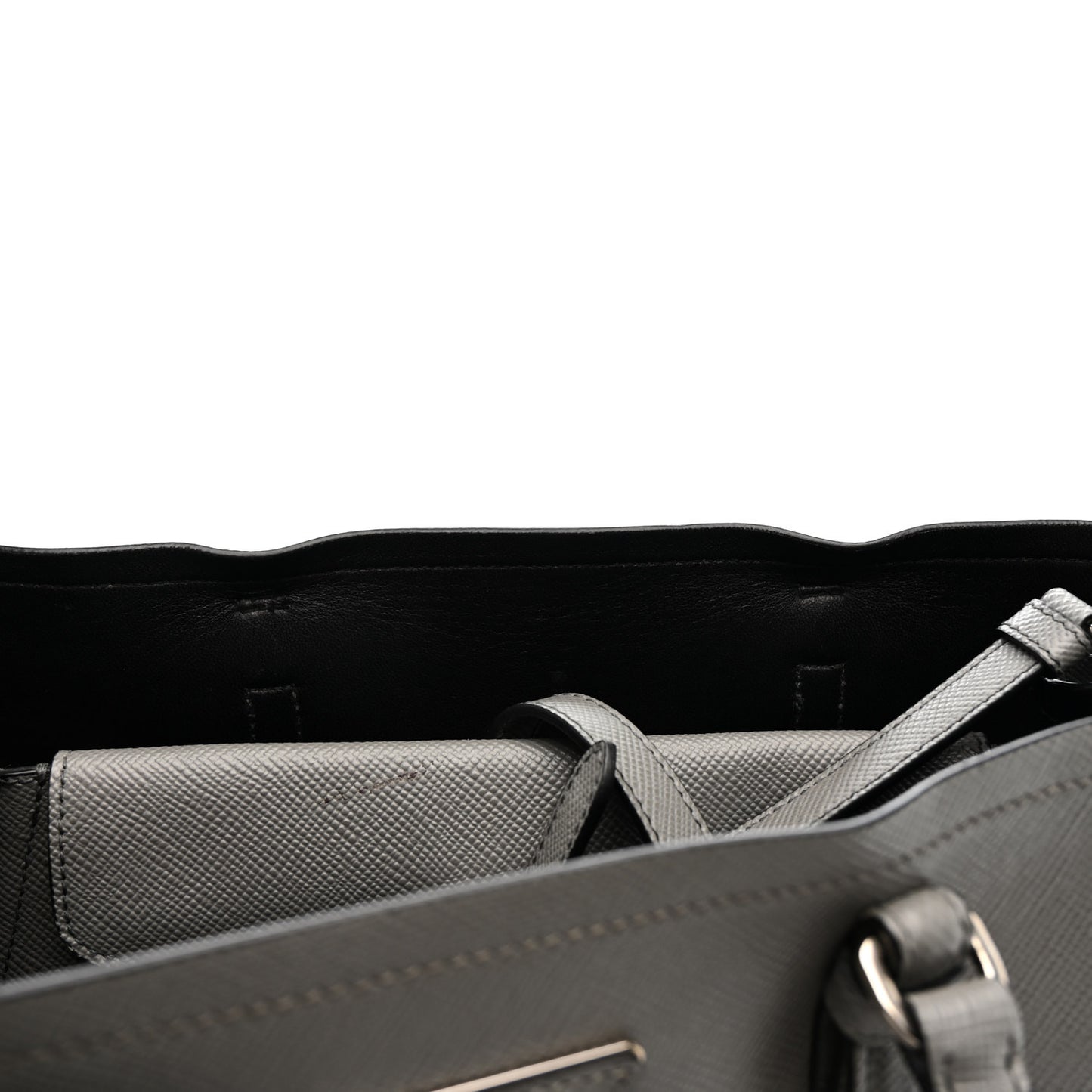Saffiano Cuir Medium Double Handle Tote Marmo