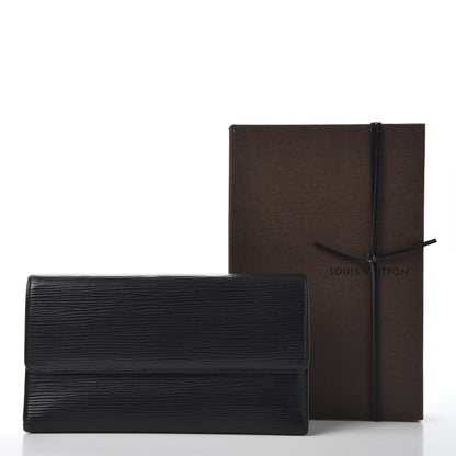 Louis Vuitton Epi Porte Tresor International Wallet Black 10 of 10