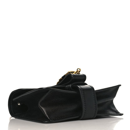 Chloe Shiny Goatskin Calfskin Mini Aby Chain Shoulder Bag Black 4 of 9