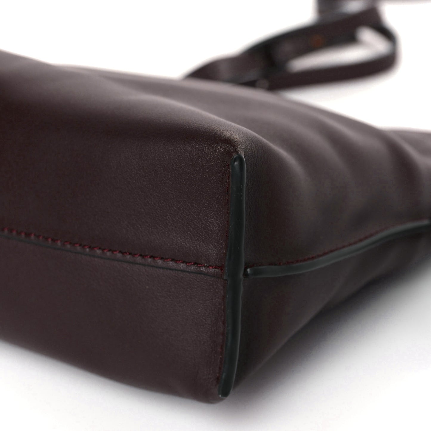 Calfskin Mini Flamenco Knot Clutch Prune