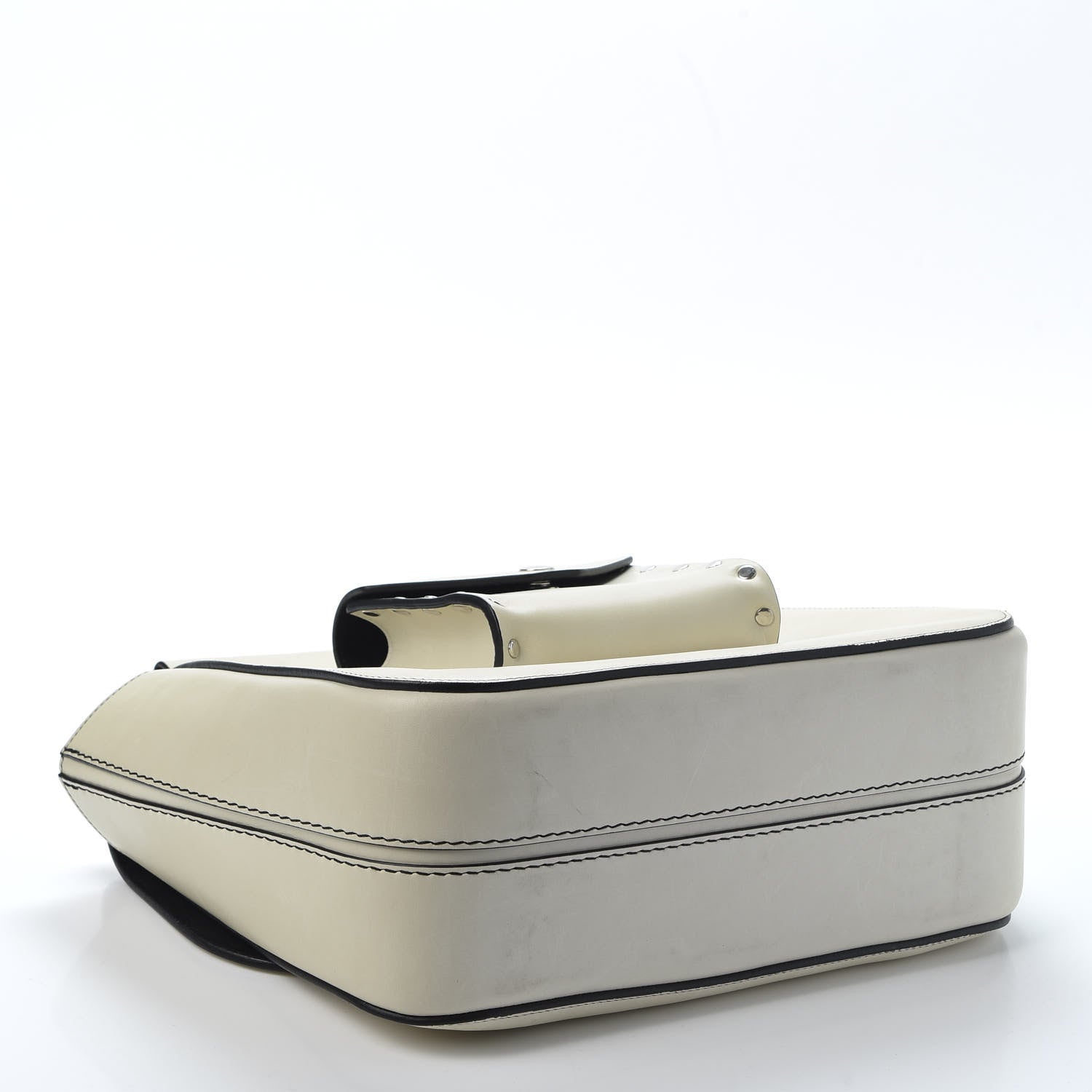 Celine Natural Calfskin Small Square With Pocket White 3 of 10