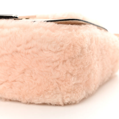 Fendi Shearling Vitello Dolce 3Baguette Shoulder Bag Pink 10 of 13