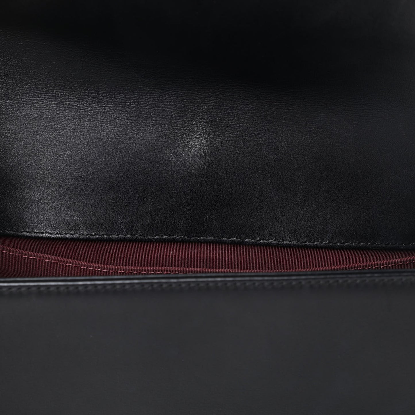 Caviar Suede Calfskin Chevron Medium Boy Flap Black