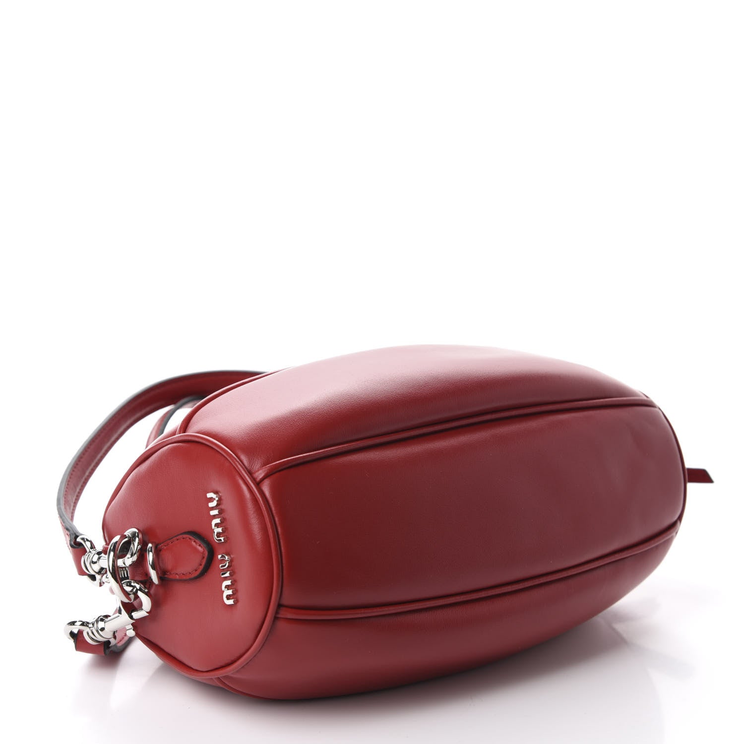 Miu Miu Soft Calfskin Bandoleer Bag Fuoco 4 of 10