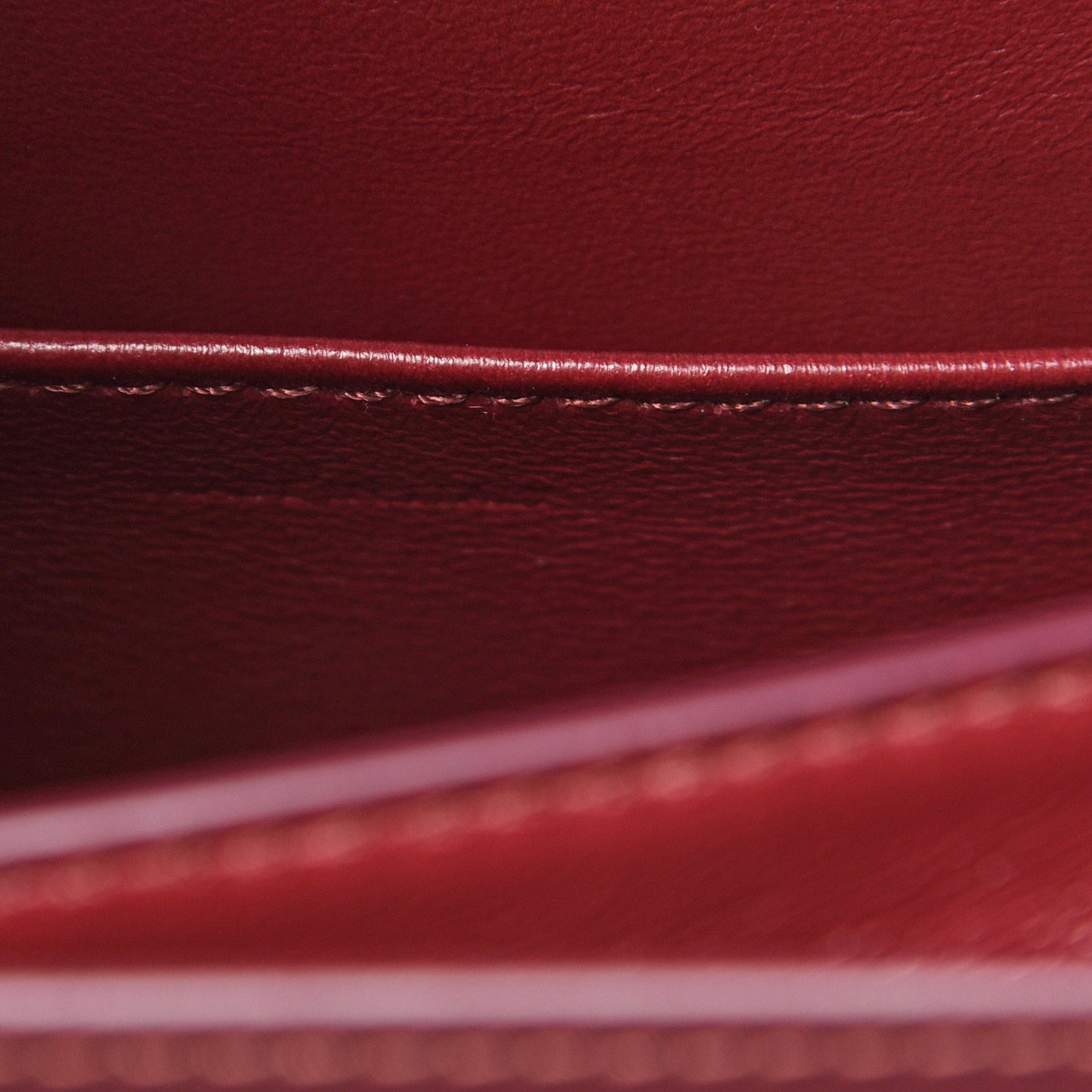 Box Calfskin Teen Classic Box Flap Bag Burgundy