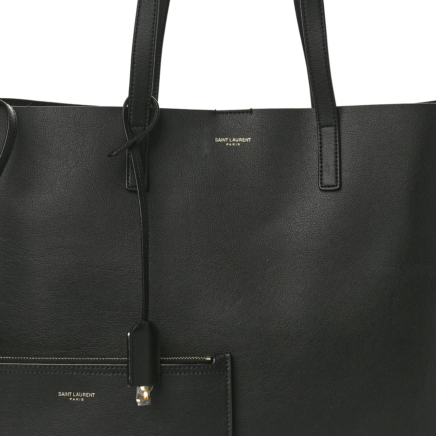 Calfskin Large Shopping Tote Black