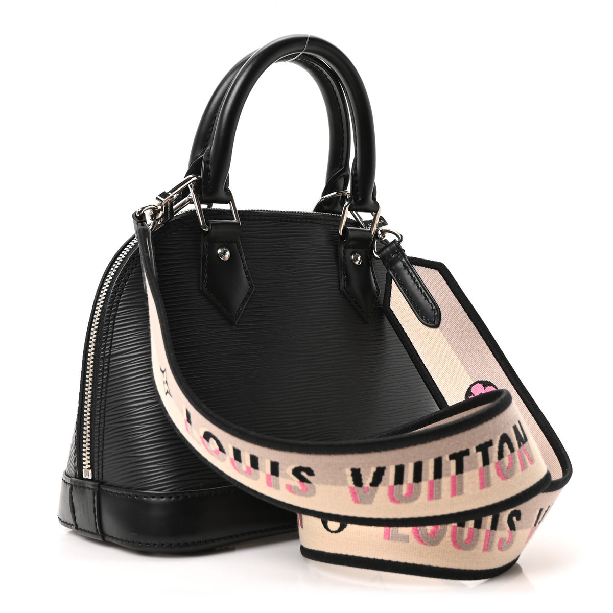 Louis Vuitton Epi Jacquard Alma BB Black 3 of 9