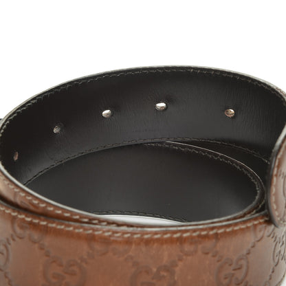 Gucci Guccissima Interlocking G Belt 90 36 Cognac Brown 5 of 6