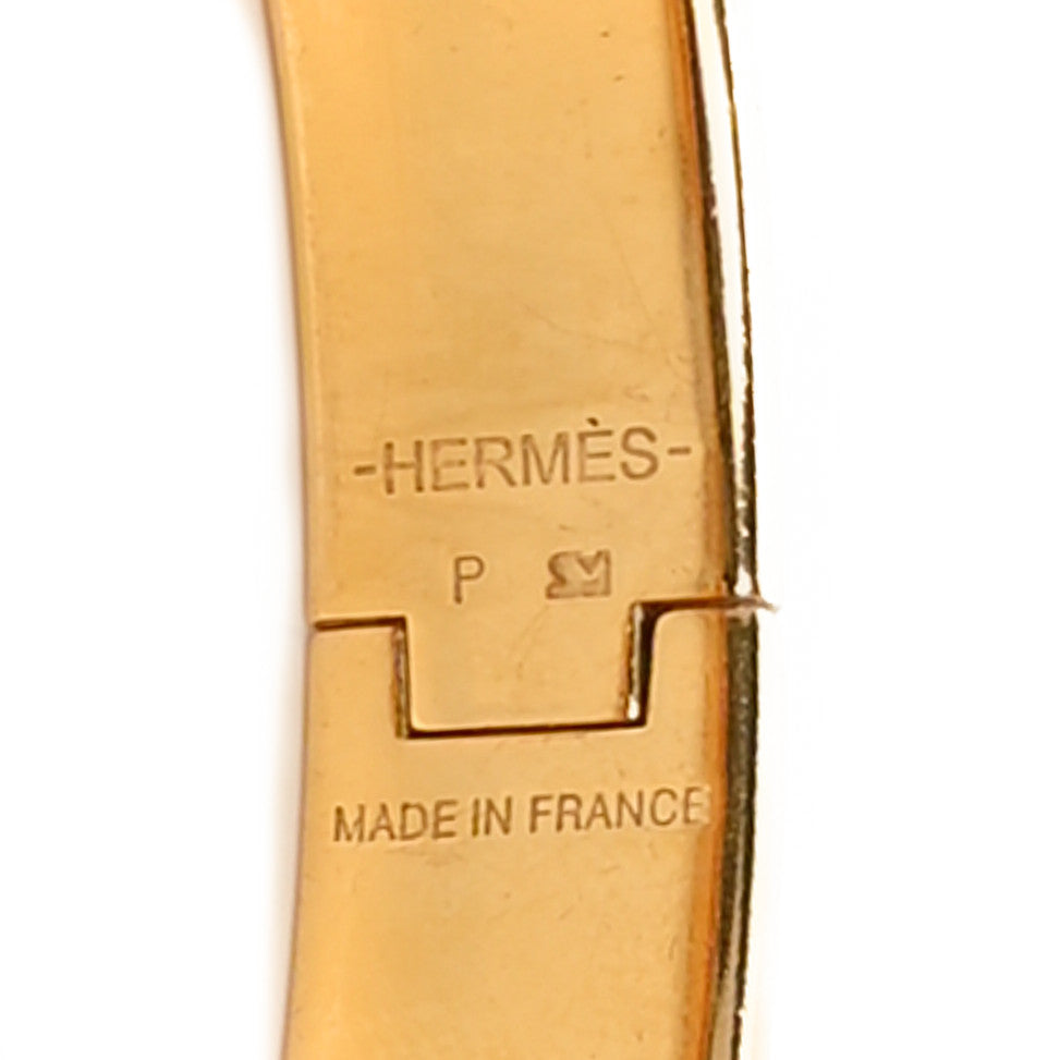 Enamel Narrow Clic Clac H Bracelet GM Black