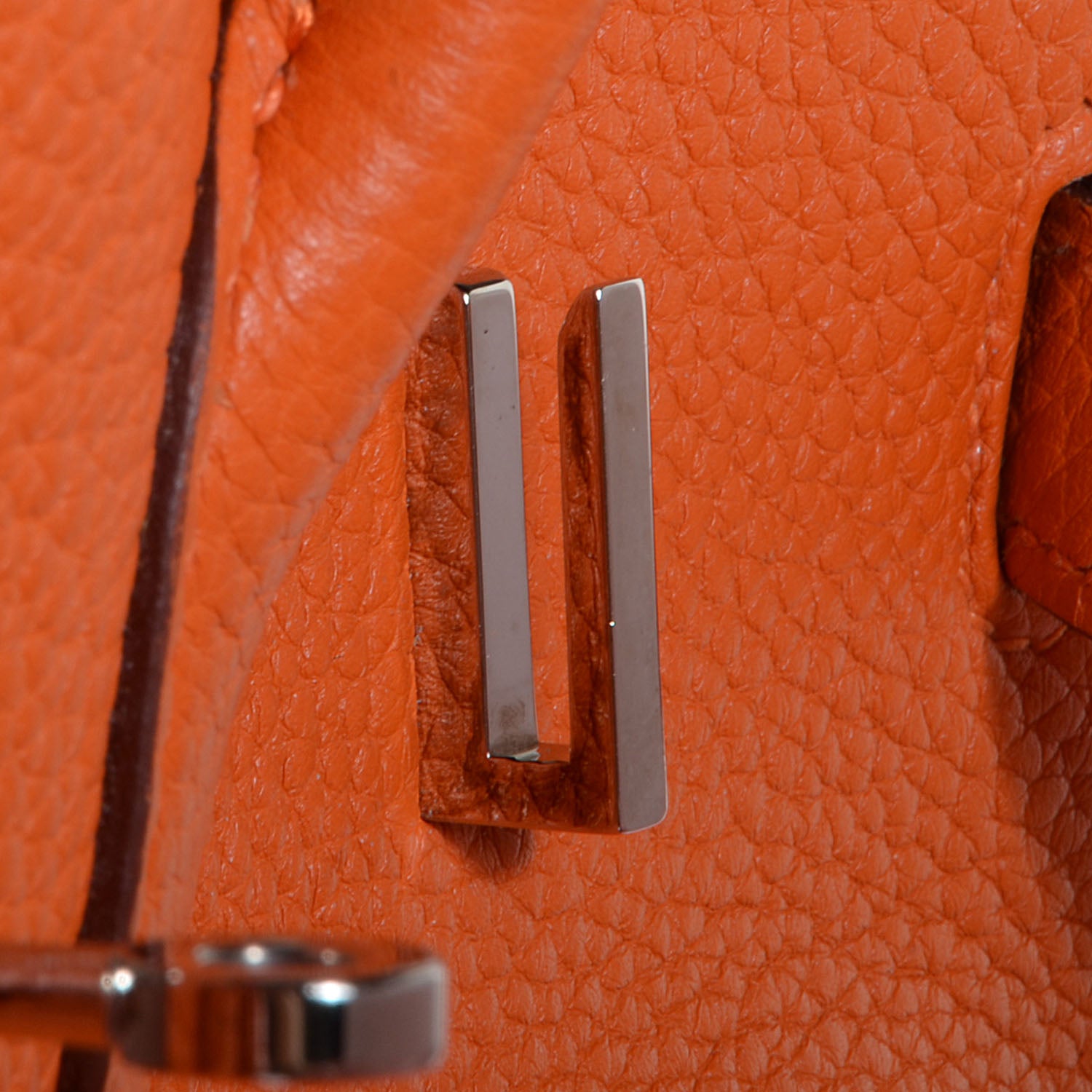 Hermes Taurillon Clemence Birkin 35 Orange 19 of 26