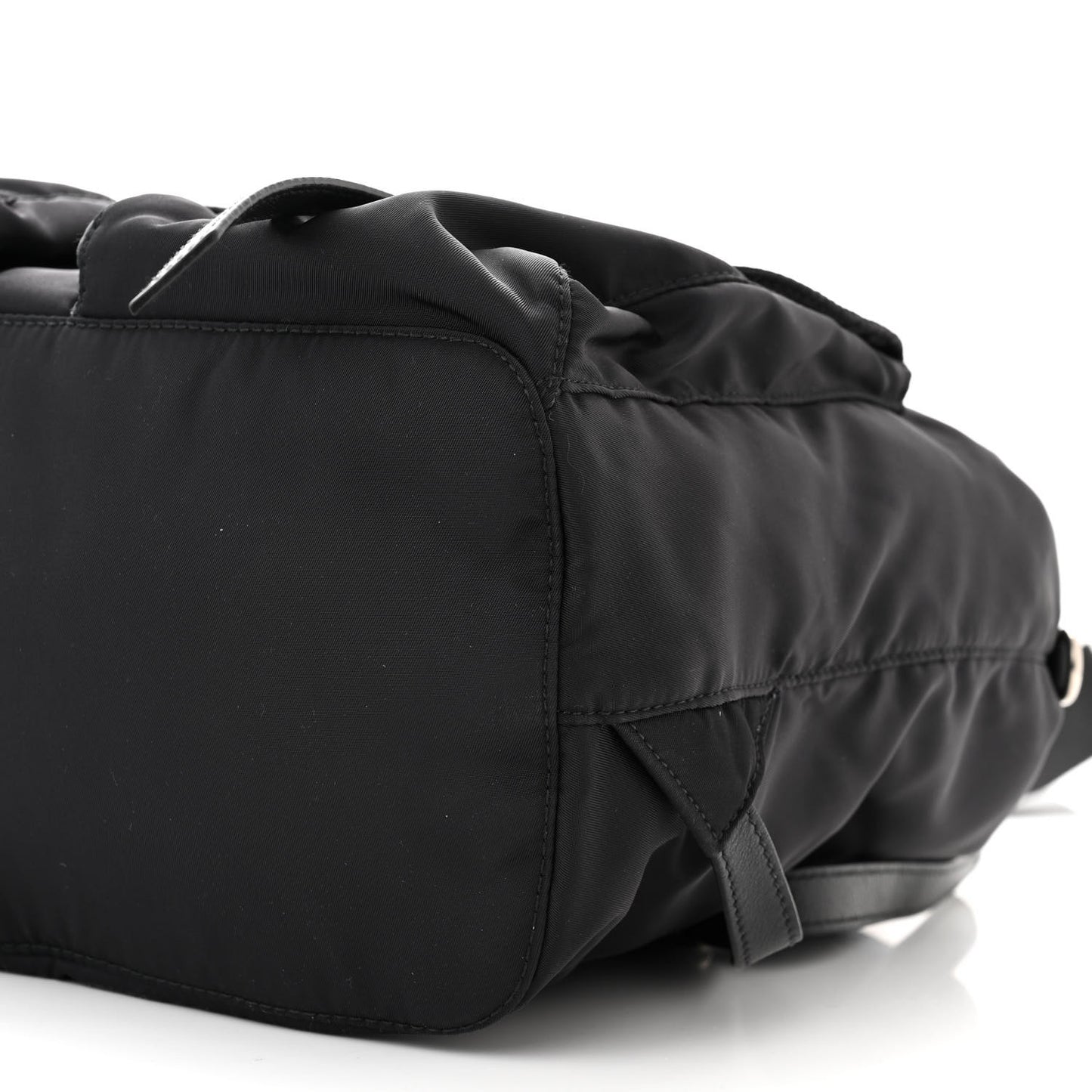 Nylon Studded Medium Backpack Black