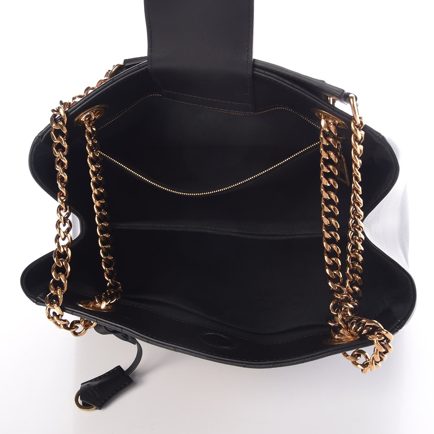 Louis Vuitton Calfskin New Wave Chain Tote Black 3 of 4