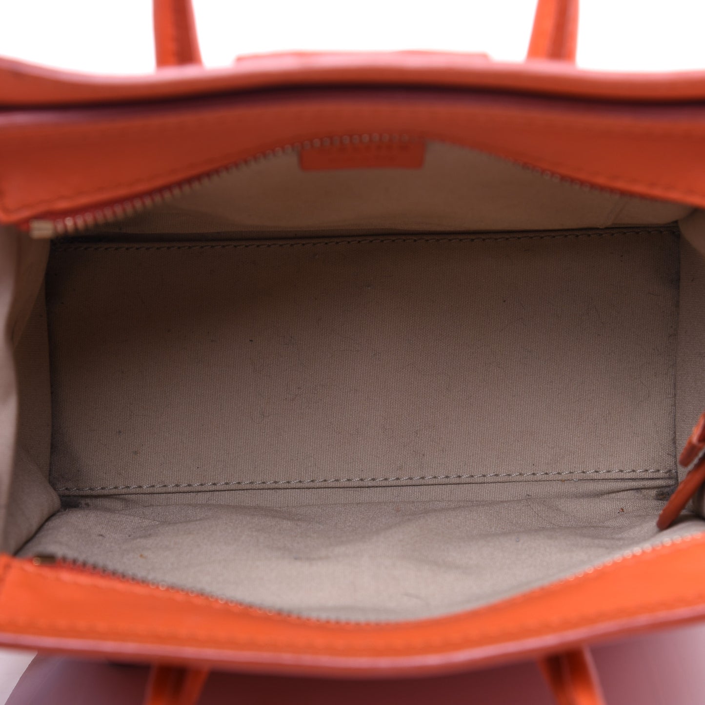 Smooth Calfskin Nano Luggage Orange