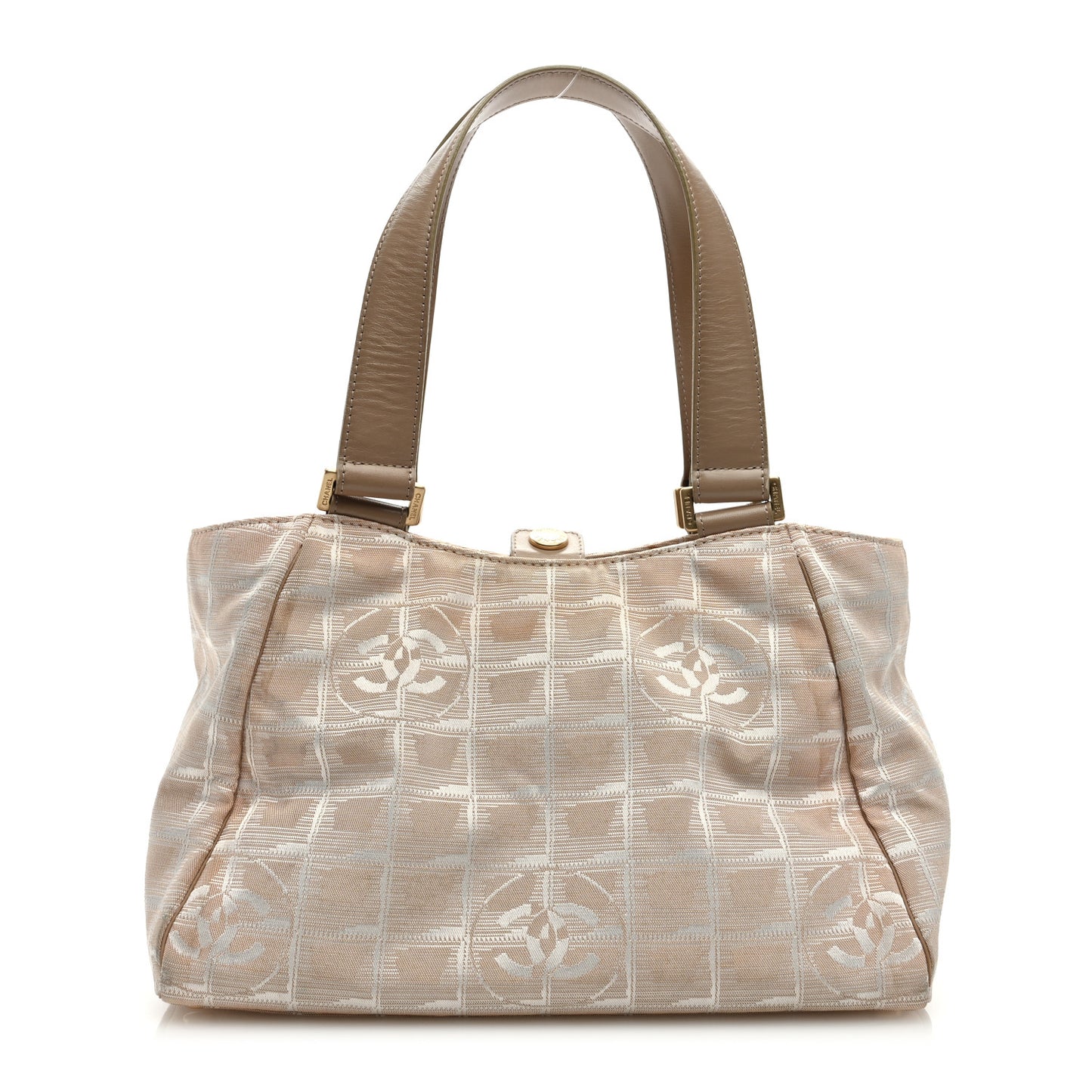 Nylon Travel Shoulder Bag Beige