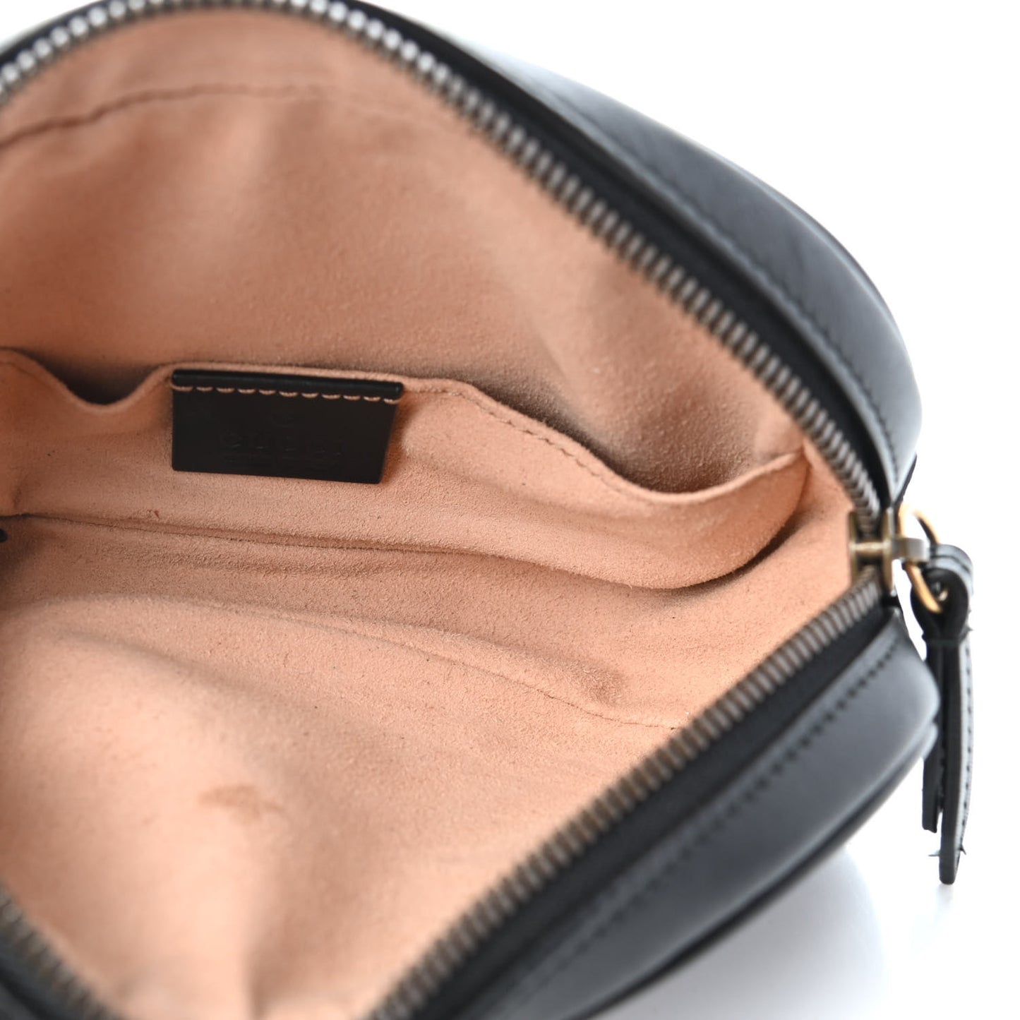 Calfskin Matelasse GG Marmont Belt Bag 85 34 Black
