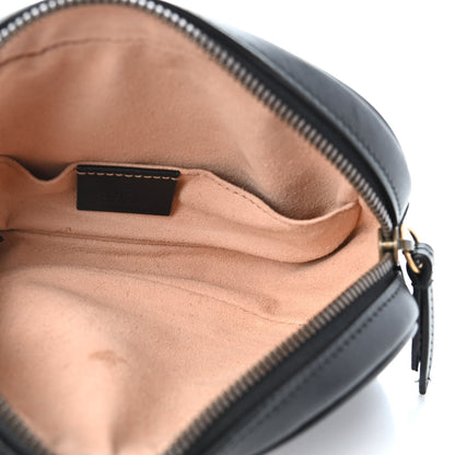 Gucci Calfskin Matelasse GG Marmont Belt Bag 85 34 Black 5 of 11