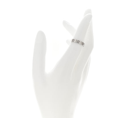 Cartier 18K White Gold 3.5mm LOVE Wedding Band Ring 49 5 2 of 4