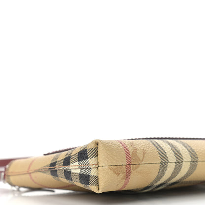 Burberry Haymarket Check Small Crossbody Clutch Bag Red 11 of 12