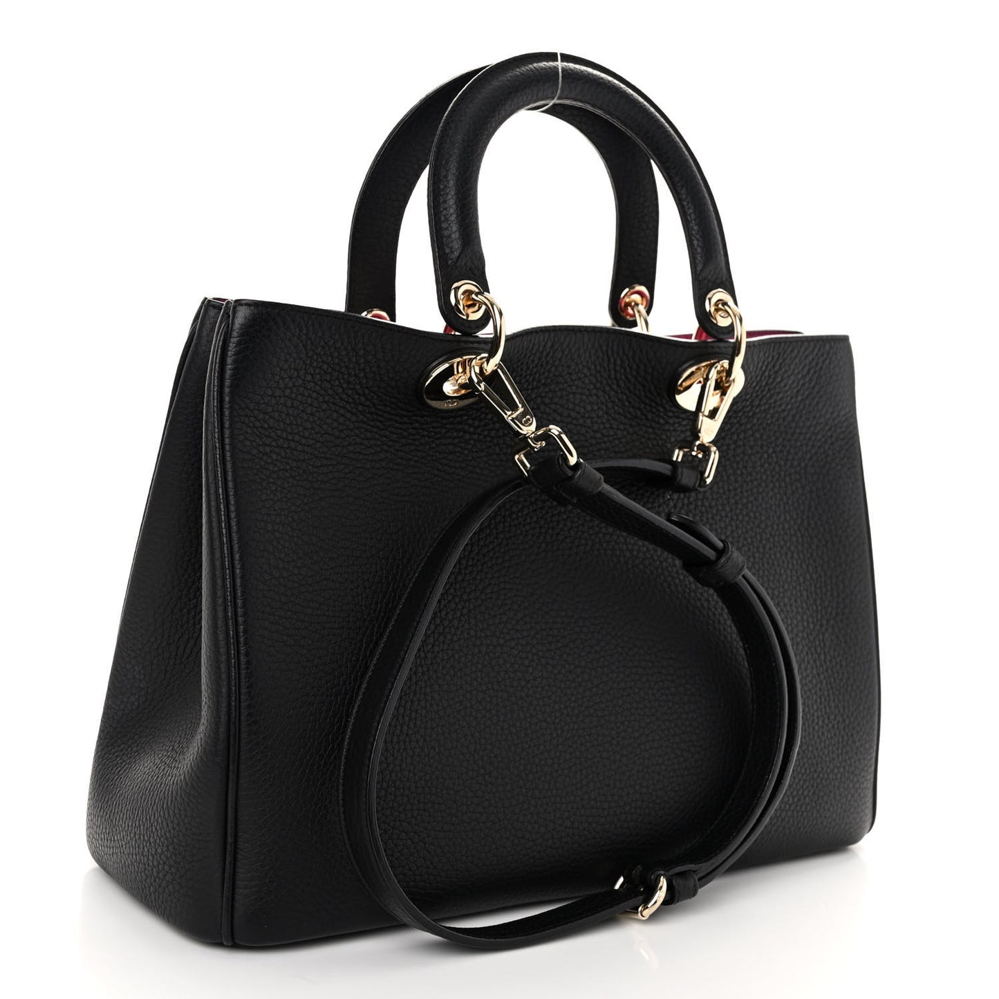Bullcalf Medium Diorissimo Tote Black Rose Indien