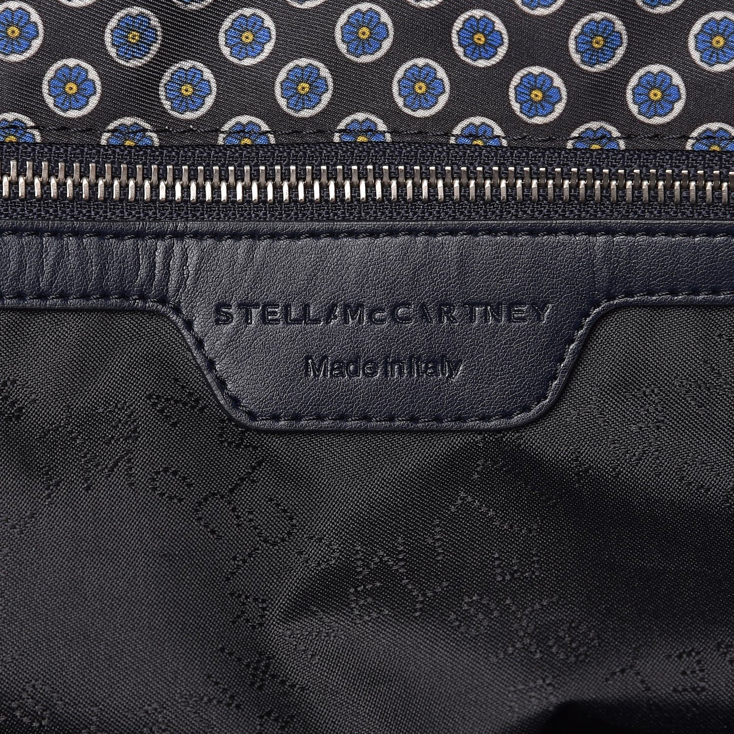 Nylon Go Flower Print Falabella Tote Blue