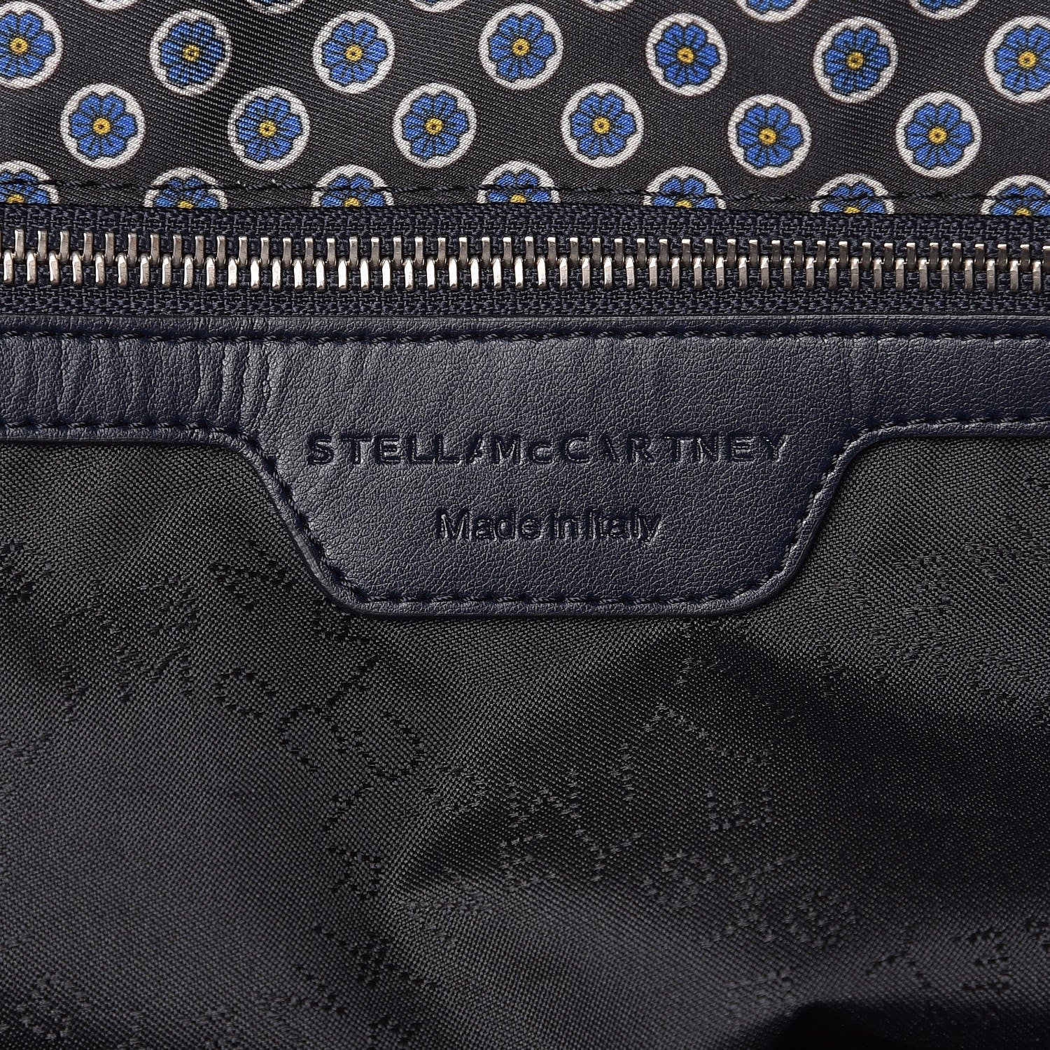 Stella McCartney Nylon Go Flower Print Falabella Tote Blue 6 of 9