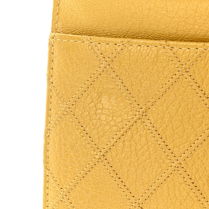 Chanel Caviar Quilted Wallet on Chain WOC Yellow 12 of 13