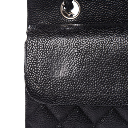 Chanel Caviar Quilted Medium Double Flap Black 9 of 21