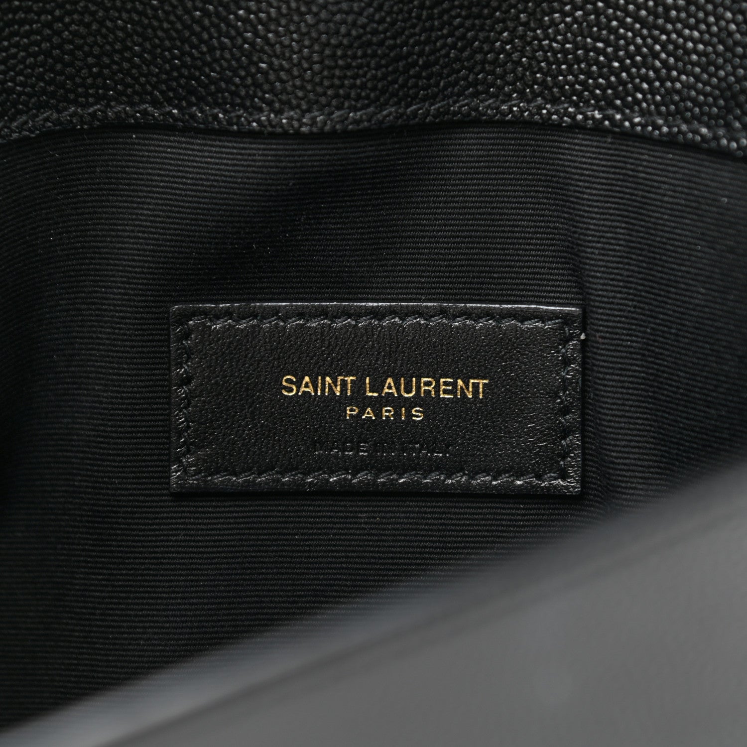 Saint Laurent Grain De Poudre Uptown Pouch Black 6 of 8