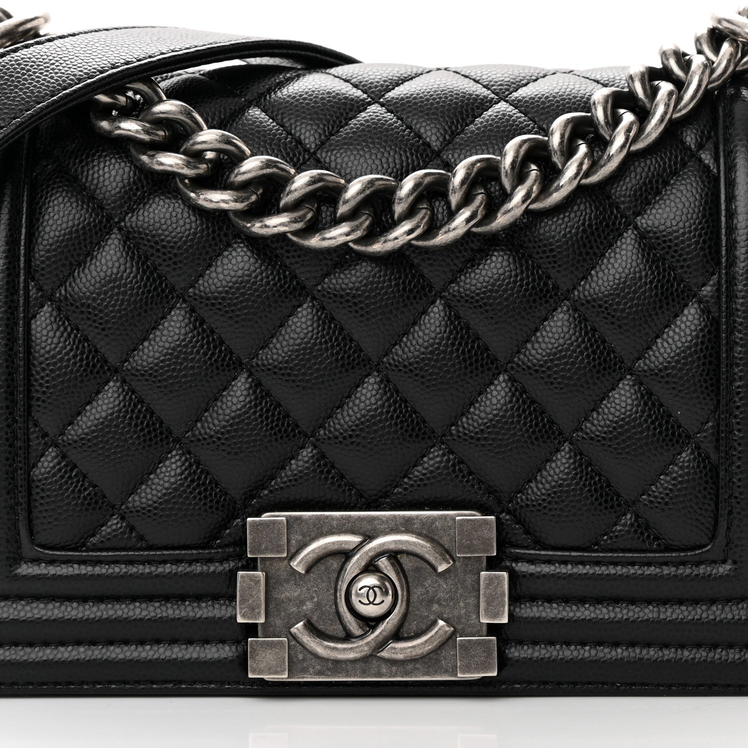 Chanel Caviar Quilted Small Boy Flap Black 8 of 16