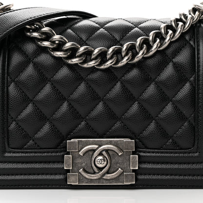 Chanel Caviar Quilted Small Boy Flap Black 8 of 16