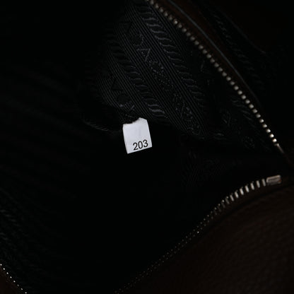Prada Vitello Daino Side Zip Tote Tabacco 7 of 9